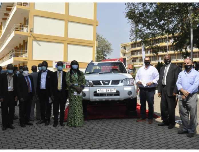 Japan Motors gives first locally assembled Nissan Pickup to College of Engineering, KNUST